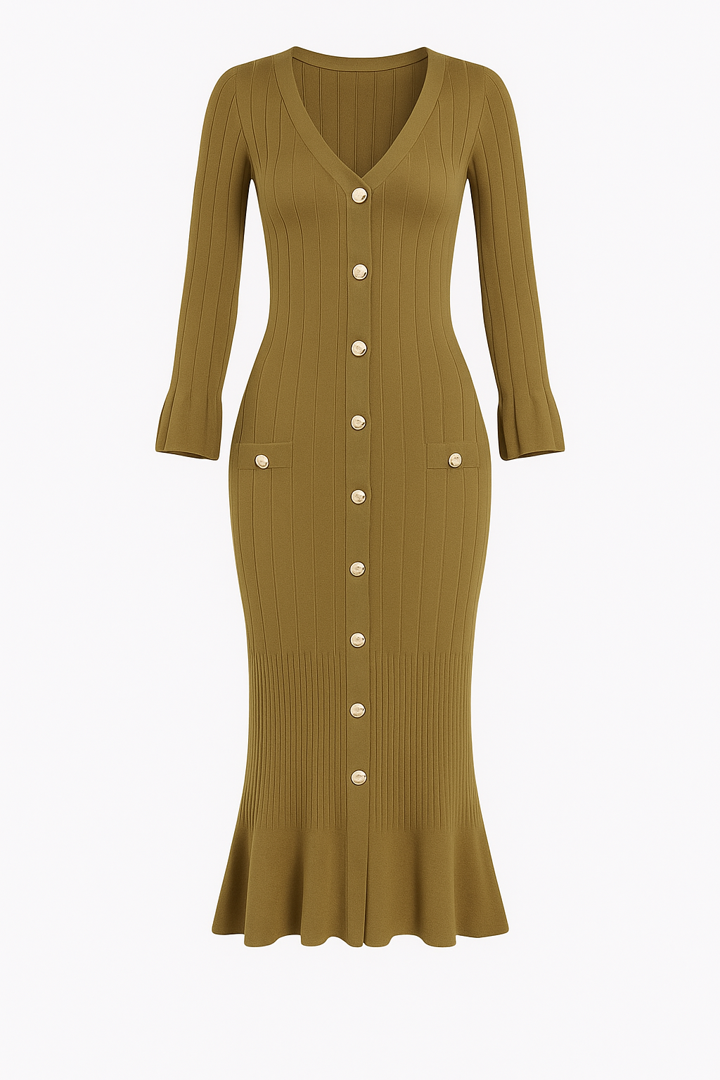ROMAIN DRESS KHAKI