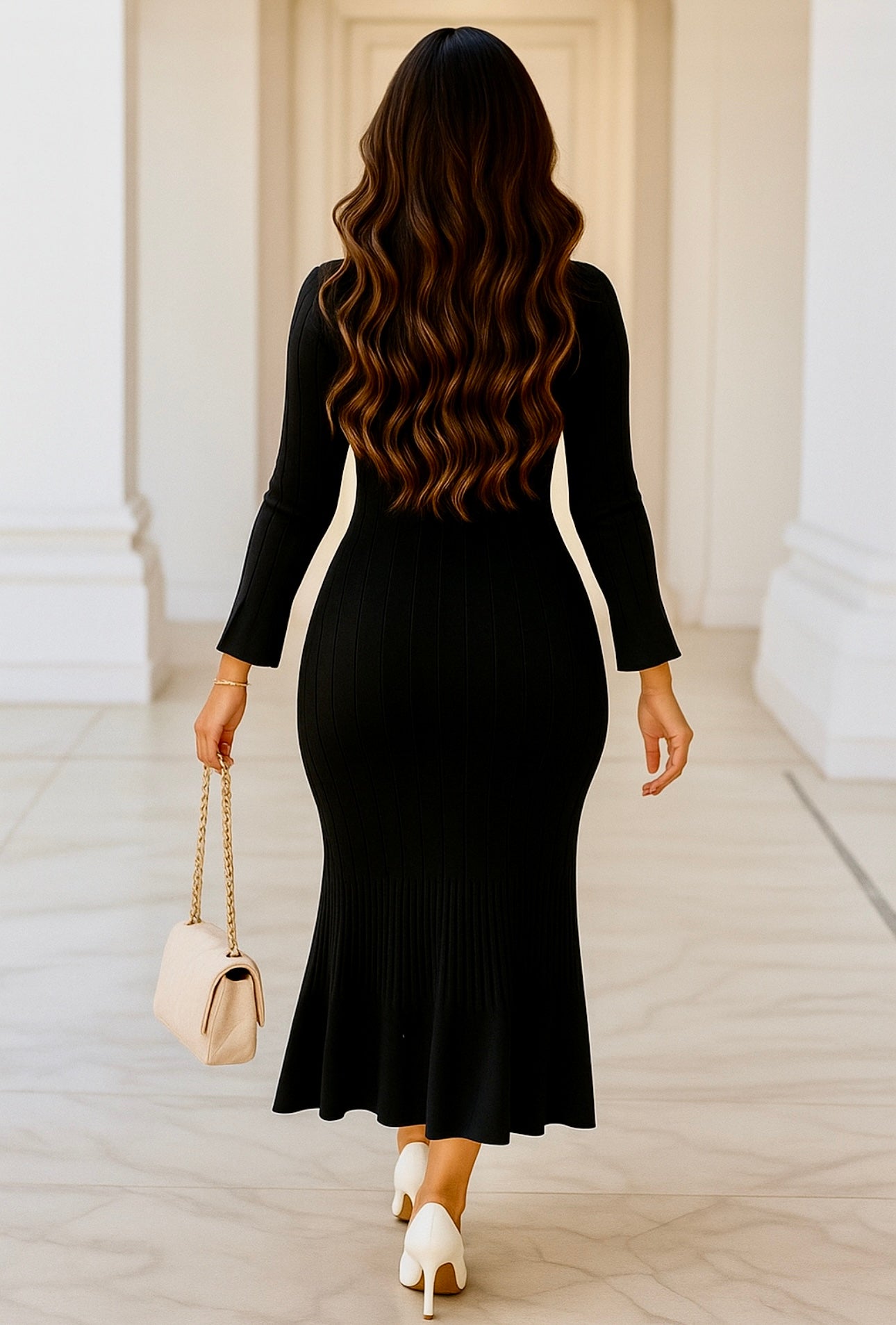 ROMAIN DRESS BLACK